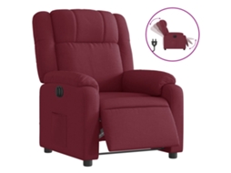 Electric Recliner Chair, Electric Recliner Chairs Vidaxl Vermelho Tecido