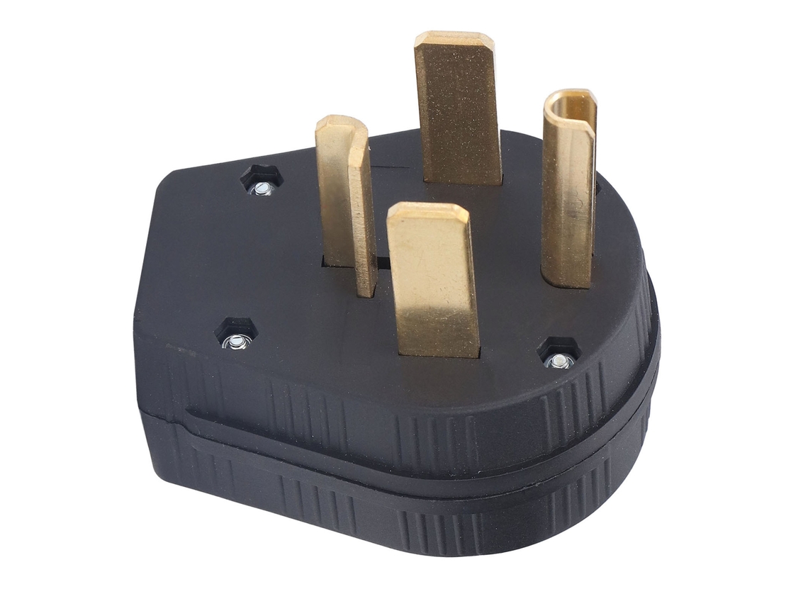 Laxiscreed Plugue Industrial Com Design De Quatro Furos E Estrutura Reta Para Maior Durabilidade