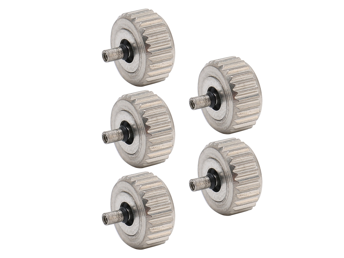 Conjunto de 5 peças sortidas para coroa de relógio, acessórios para reparo de relógios, 6 mm