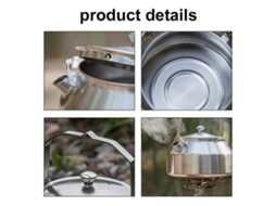 Chaleira De Café Inox 1l Anti-queimadura Para Camping