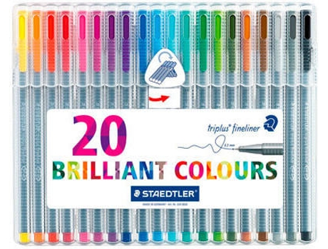 Marcador Triplus Fineliner 334SB20  20 Cores