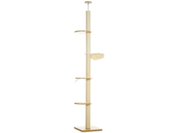 Torre Teto Antitombamento Sisal Carvalho Branco/creme VOLTEDGE