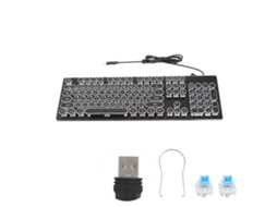 Teclado Mecânico Para Jogos Com Fio Retro