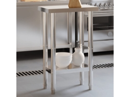 Vidaxl Mesa De Trabalho Para Cozinha 55x55x85 Cm Aço Inoxidável