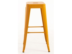 Pack 4 Bancos Torix Altos 76 Cm - Açafrão Laranja