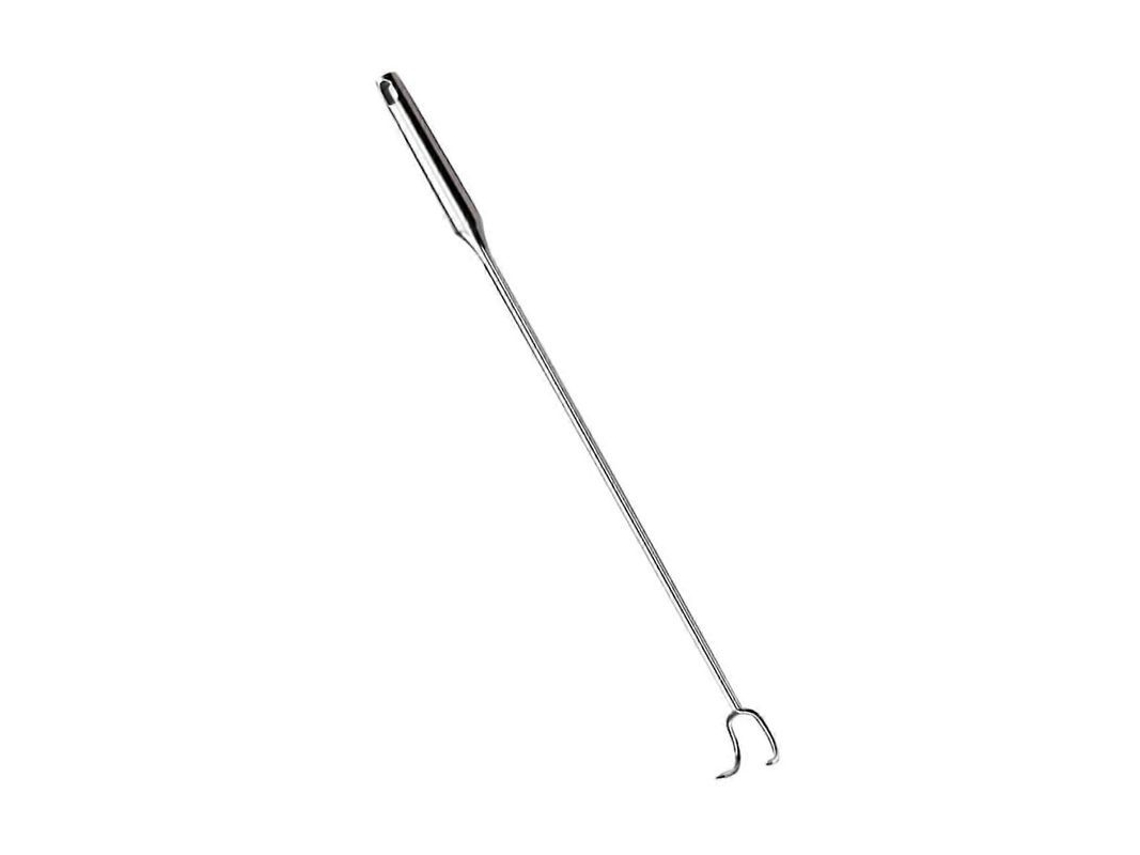 Gancho De Carne Para Churrasco Com Aço Inox Durável E Suspensão Prática