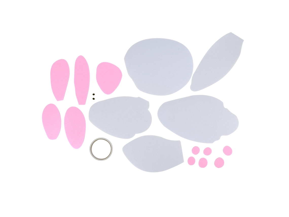 Diy Felt Easter Bunny para decoração de jardim LAXISCREED como presente
