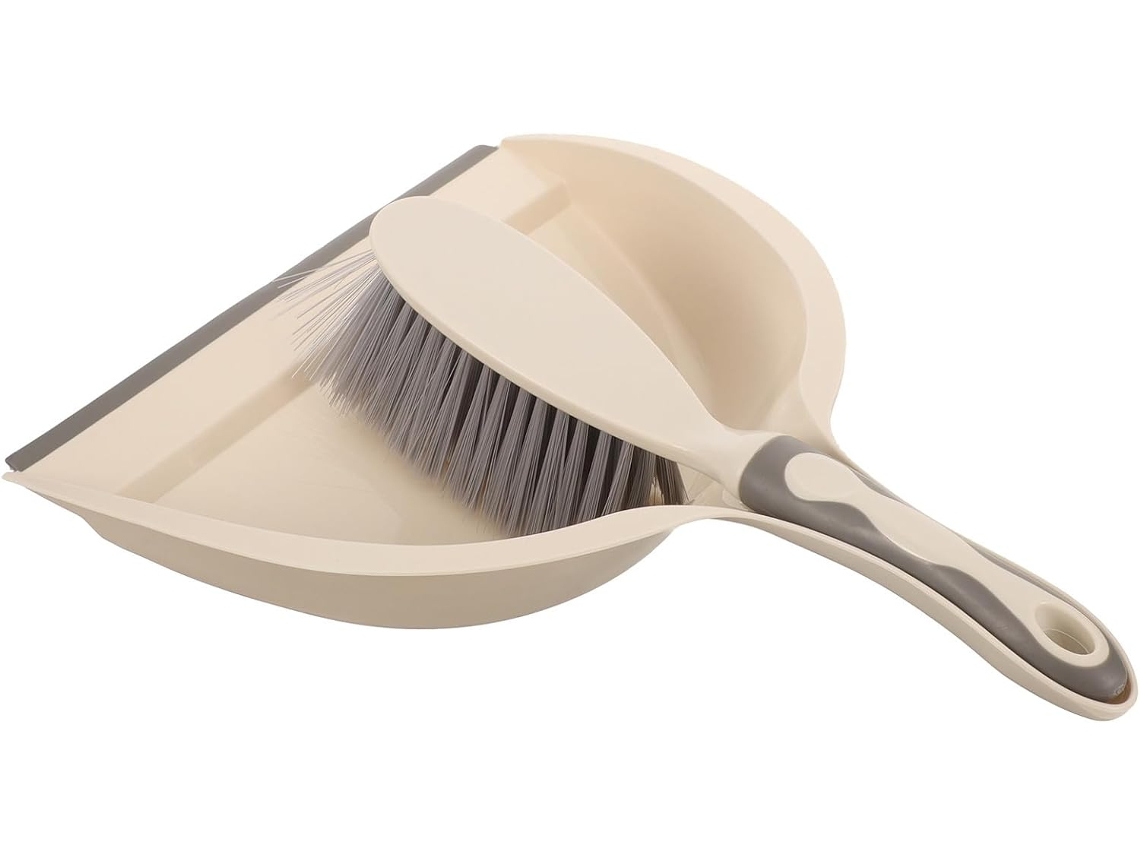 Conjunto De Mini Vassoura E Pá Lixo Para Cozinha, 1 Conjunto Branco