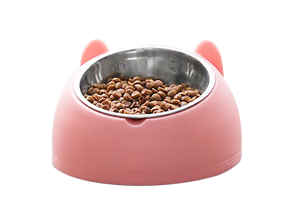 Tigela Elevada para Ração de Animais de Estimação, Antiderrapante de Aço Inoxidável para Cães e Gatos com Design 2 em 1 AQUAFORGE