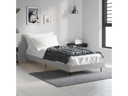 Vidaxl Estrutura Cama 75x190 Cm Derivados de Madeira Cinzento Sonoma