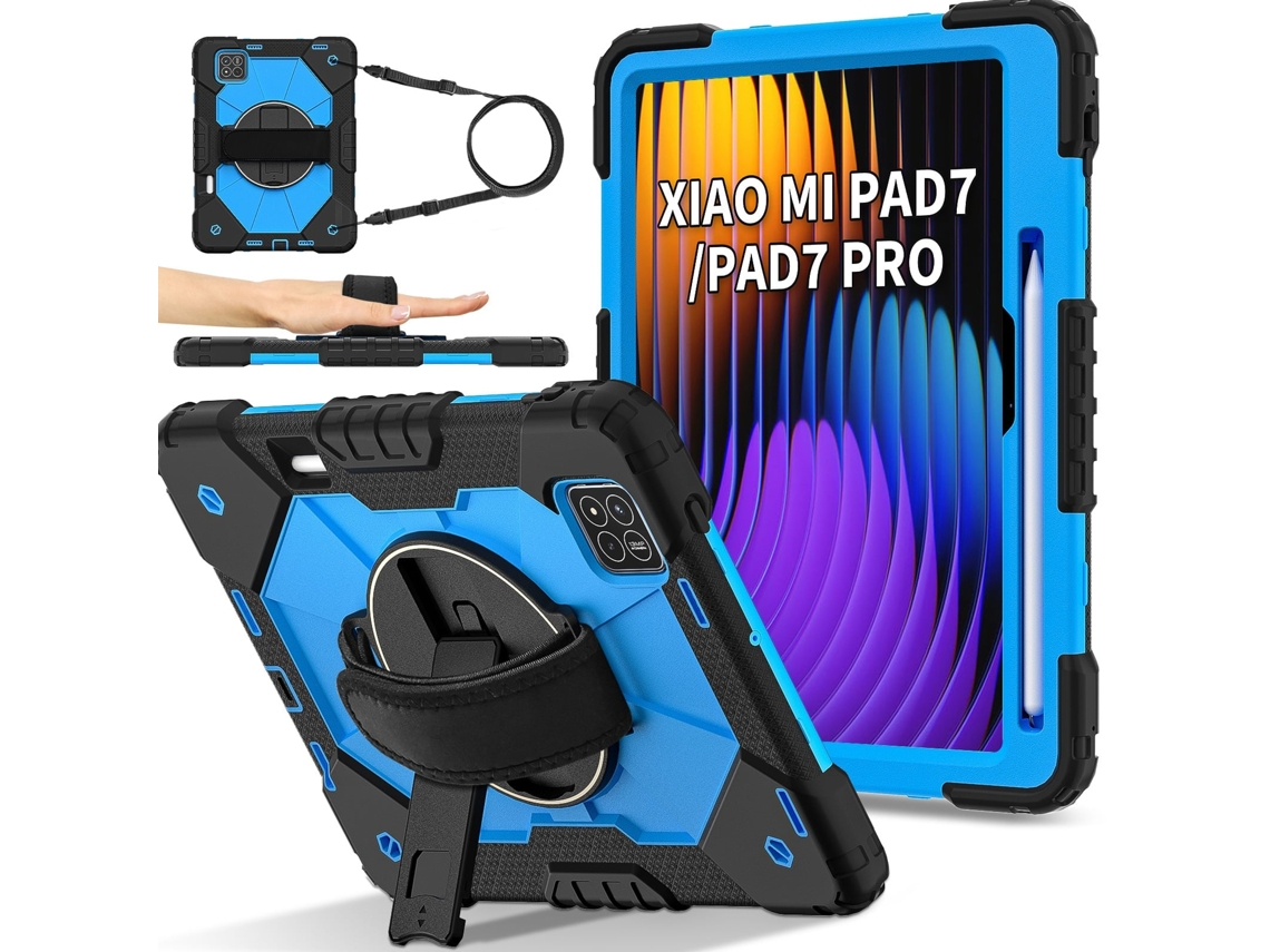 Capa para Xiaomi Ipad 7 Pro de 11,2 Polegadas com Proteção Total e Compartimento para Caneta CZHHMART (azul)
