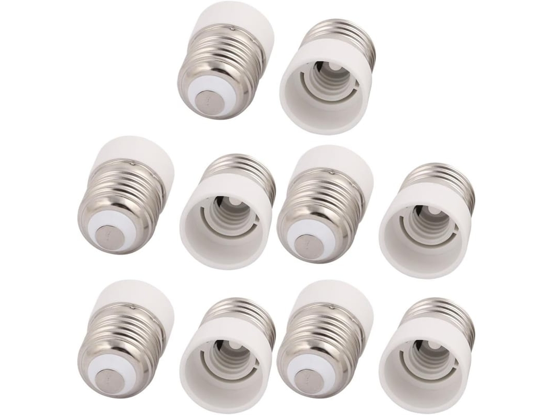 10 Adaptadores De Base De Lâmpada Led E27 Para E14 Suportes De Lâmpada