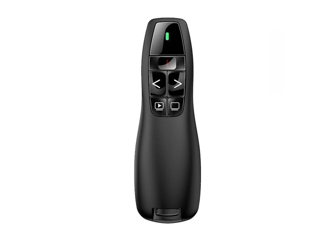 Controle remoto sem fio para apresentações R400, laser vermelho, alcance 15m, plug and play, preto | S/MARCA