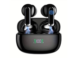 Fones De Ouvido Sem Fio, Fones De Ouvido Com Redução De Ruído Enc V5.3, Microfone Com Redução De Ruído Integrado, Estéreo, Com Visor Digital