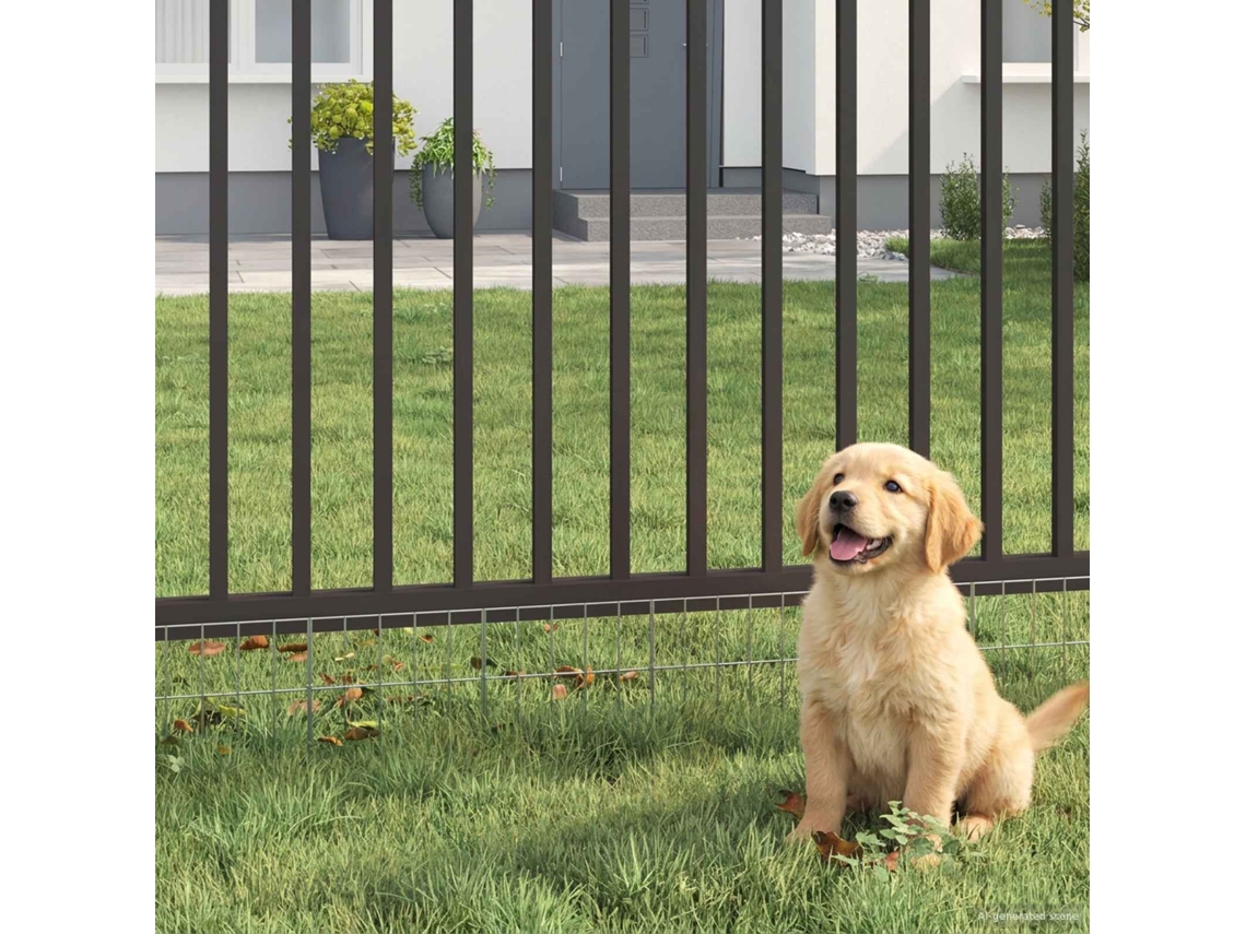 Vidaxl Painel De Cerca Para Jardim 48 Unid. 25 X 30 Cm Aço Galvanizado