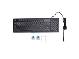 Aetheria teclado Mecânico Gamer com Switch Azul 104 Teclas Rgb Backlit Usb Wired para Pc Laptop