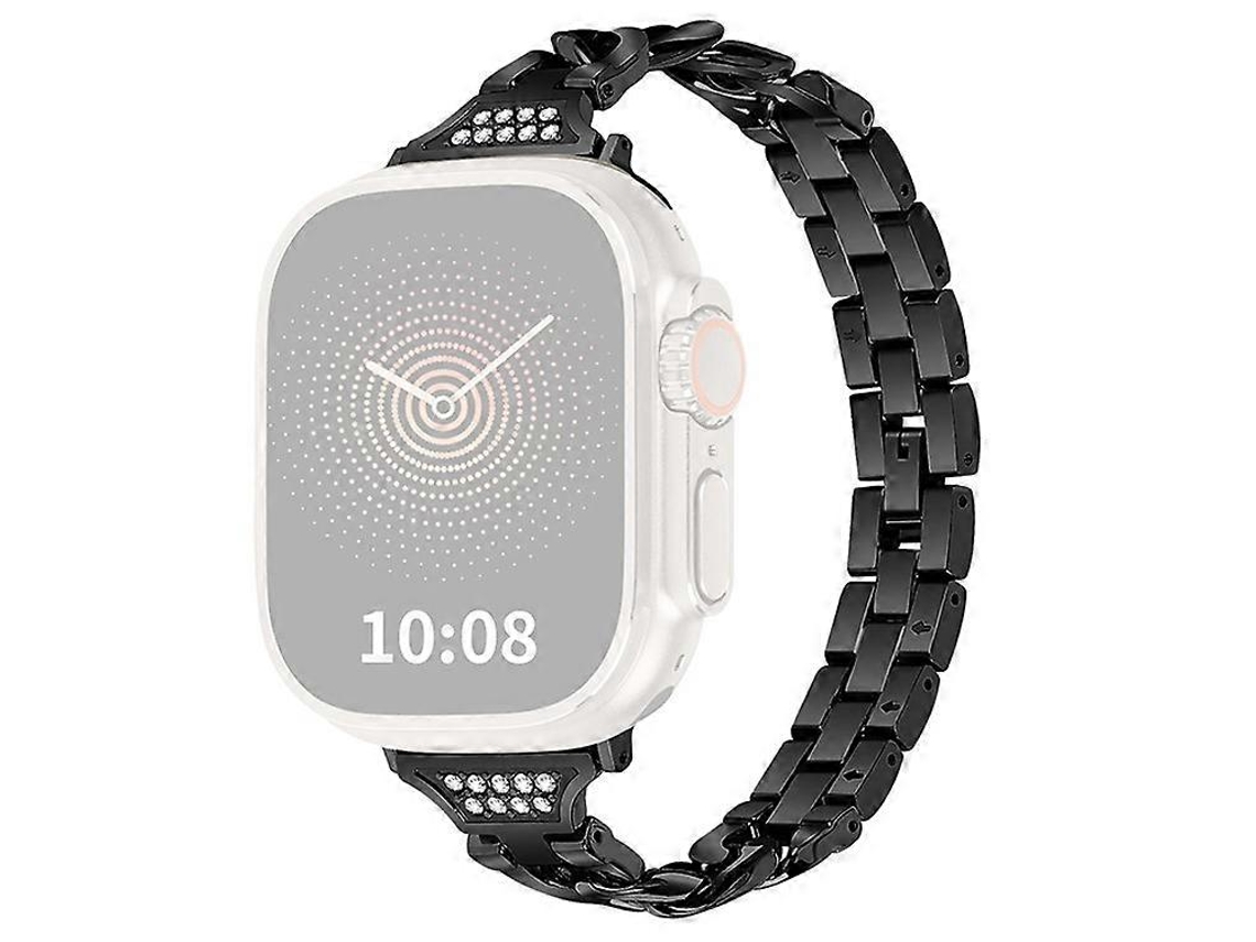 Compatível Com Apple Watch Series 9/8/7 41 Mm/6/5/se/se /se (2023)/4 40 Mm/3/2/1 38 Mm Decoração Com Strass Facpoet (2022)
