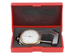 Medidor de espessura portátil de prata, ferramenta de medição de precisão para joias, couro e placas, 0-20 mm