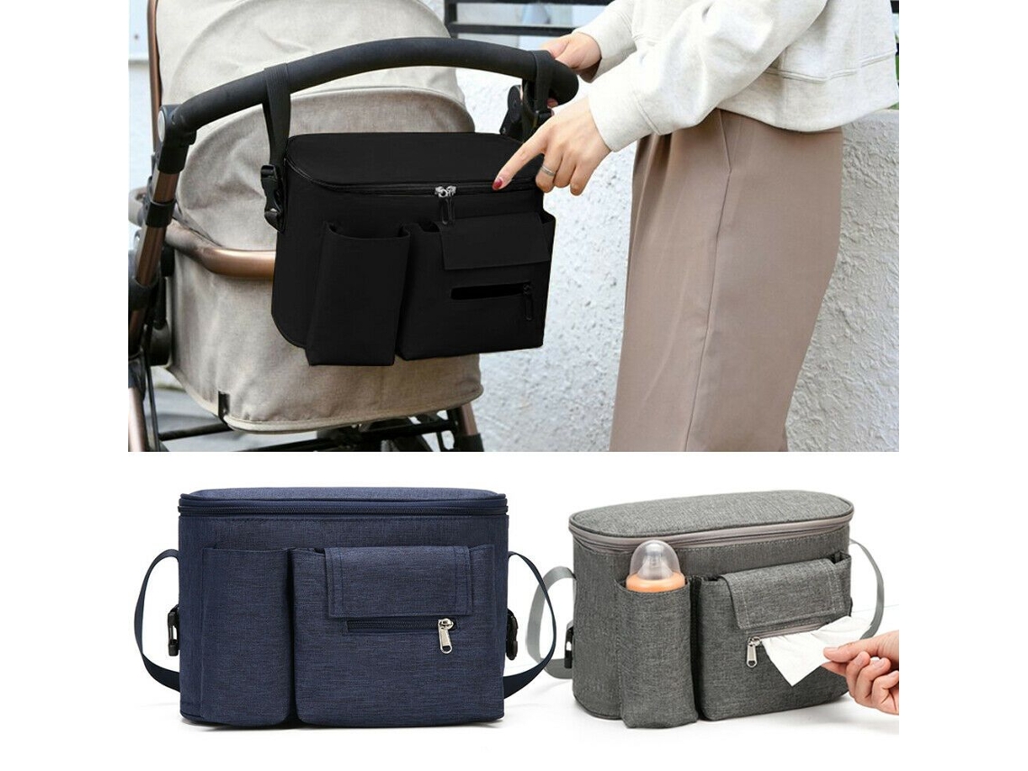 Suporte para Copo e Garrafa em Carrinho de Bebê, Cinza AQUAFORGE