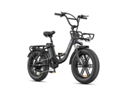 L20 Boost Bicicleta Elétrica 20 Autonomia 140km Bateria Amovível 48v13ah Motor 250w 7 Velocidades Vtc Fat Bike, Preto Engwe
