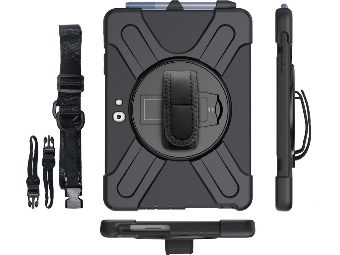 Kit Capa, Película e Suporte Magnético Microsoft Surface Go 3 Survivor (Preto)