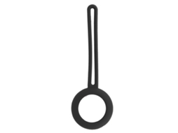 Funda de silicone para localizador iOS, resistente a riscos, preta | S/MARCA