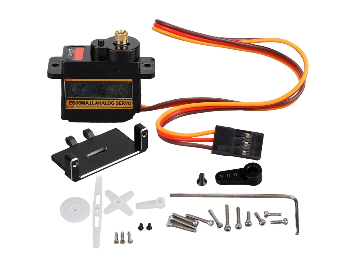 Mali kit de Servo Motor Micro Estável Baixo Ruído Resposta Rápida À Prova D'água para Carro Rc Axial Scx24 1/24 Preto