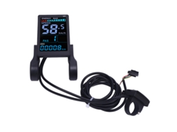 Tela LCD colorida para patinete elétrico, bicicleta, painel de luz de fundo, impermeável, velocidade, quilometragem, conector SM