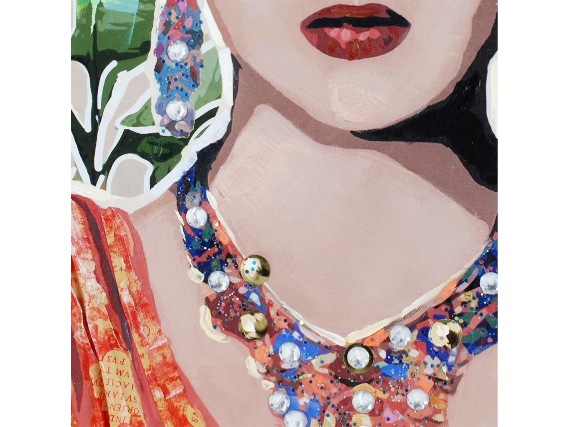 Árvore de Vida Pendente e Pintura Romântica 80X3X60Cm Verde