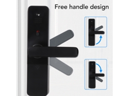 Trave de Porta Sem Chave Inteligente com Digital, Senha, App e Chave