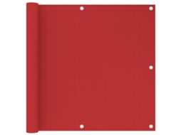 Tela De Varanda 90x500 Cm Pead Vermelho Dkd Home Decor