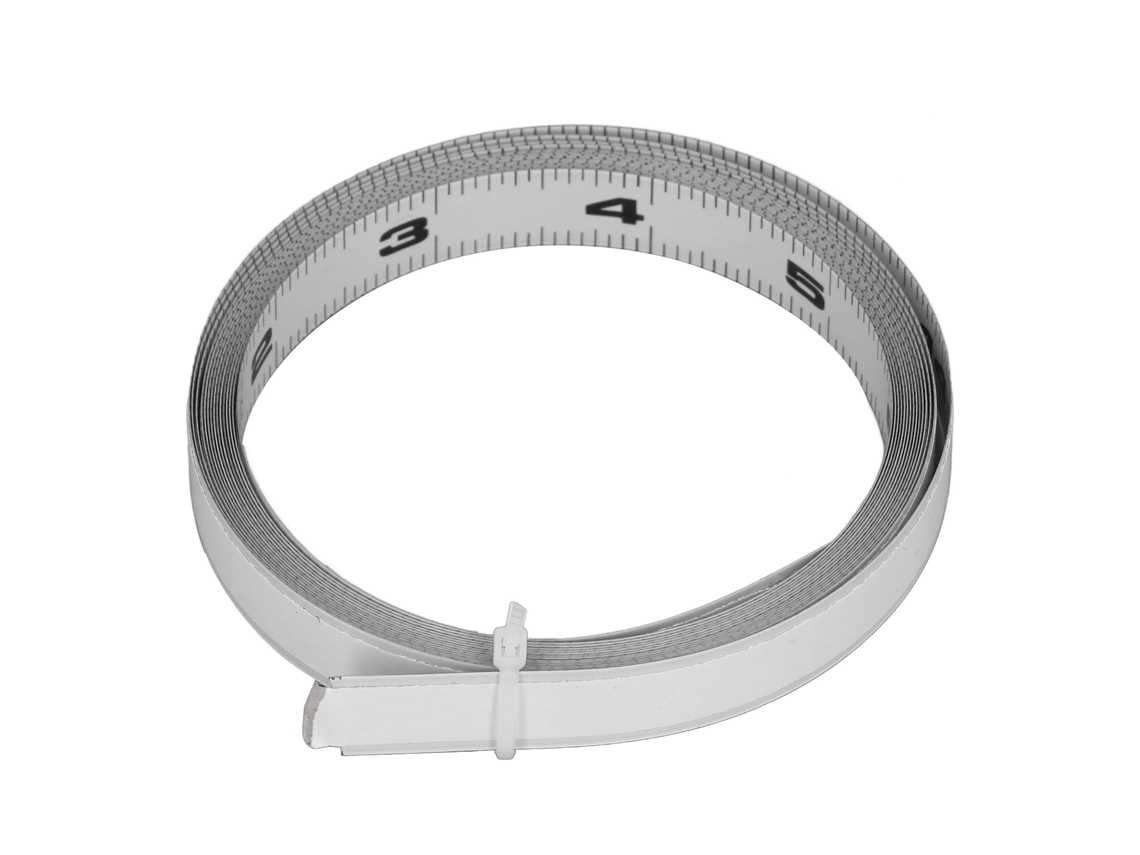 Fita Métrica Autocolante Com Duas Escalas Aço Carbono Para Mesa De Serrote Bancada De Trabalho 12ft 144 Polegadas