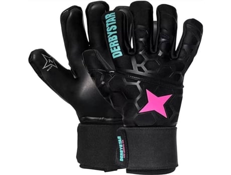 Luvas de goleiro Derbystar Aps Black Legend V20: conforto e aderência incomparáveis