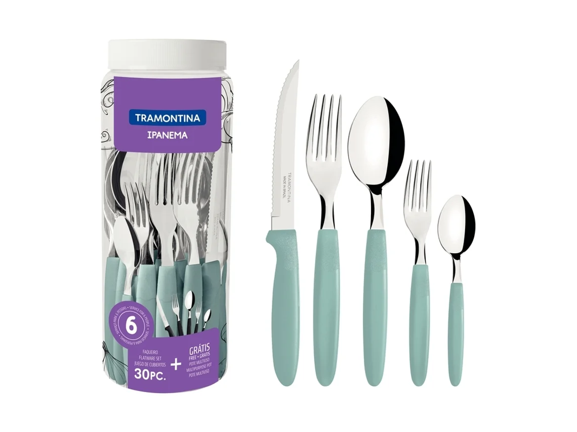 Faqueiro 30 Peças Ipanema Menta