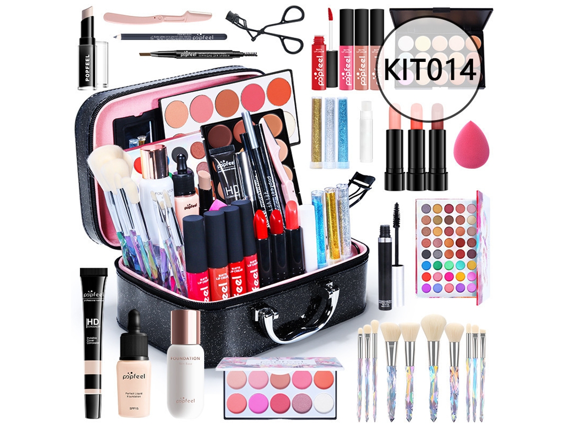 Conjunto De Maquiagem Todo-em-um Presente Surpresa | Conjunto De Maquiagem Completo Para Mulheres, Conjunto Básico Essencial, Incluind