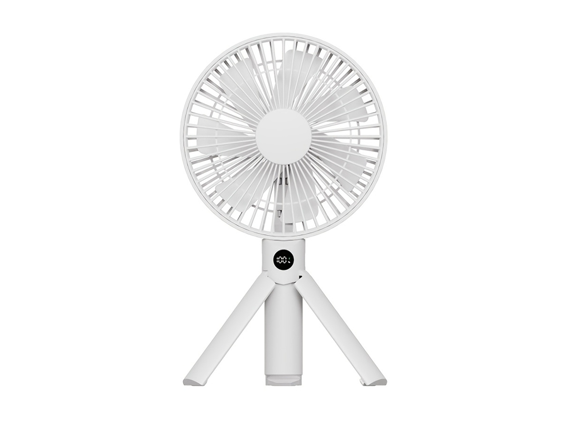 Ventilador De Camping Dobrável Com Modos De Uso Manual E De Mesa, Recarregável Via Usb, Silencioso E Com Grande Fluxo De Ar
