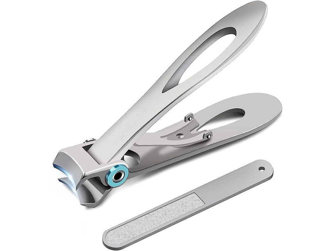 Tesoura de Unhas Grossas com Abertura Extra Grande Tesoura de Pé Resistente com Lixa para Unhas Grossas e Difíceis