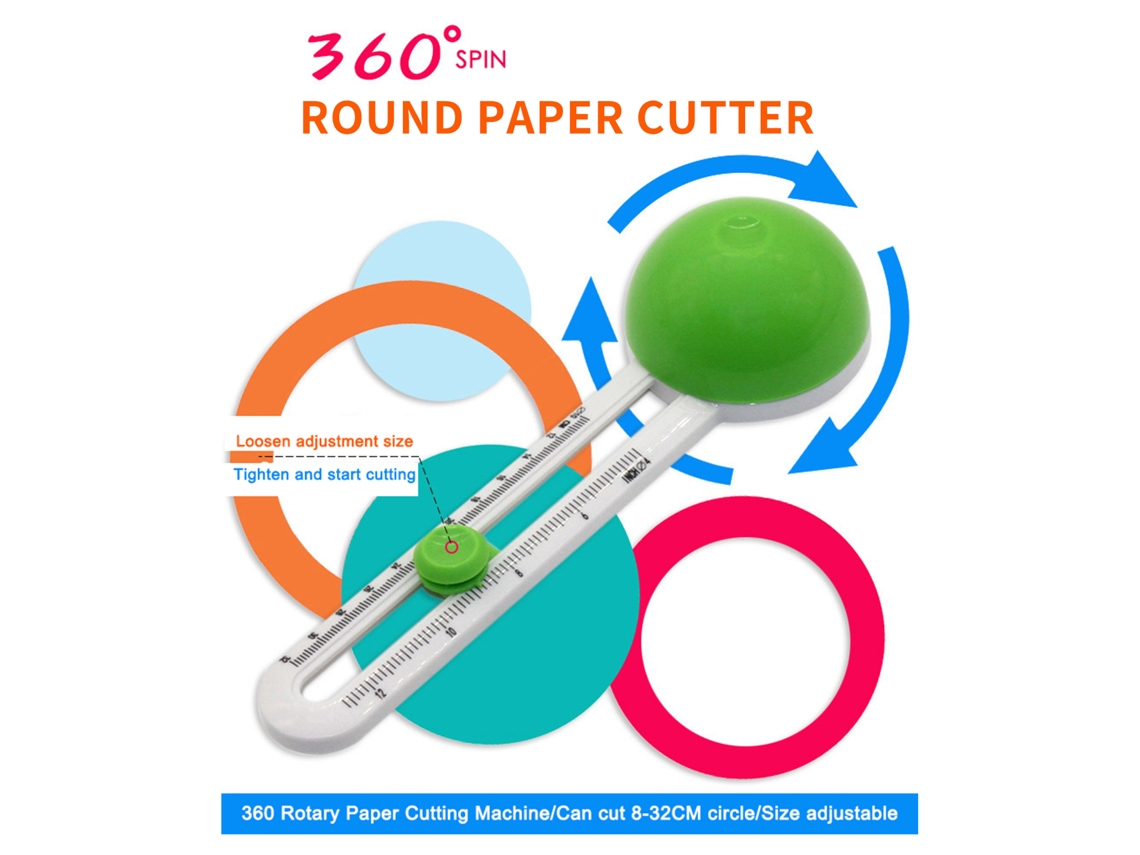 Cortador Circular De Papel Manual Para Scrapbooking