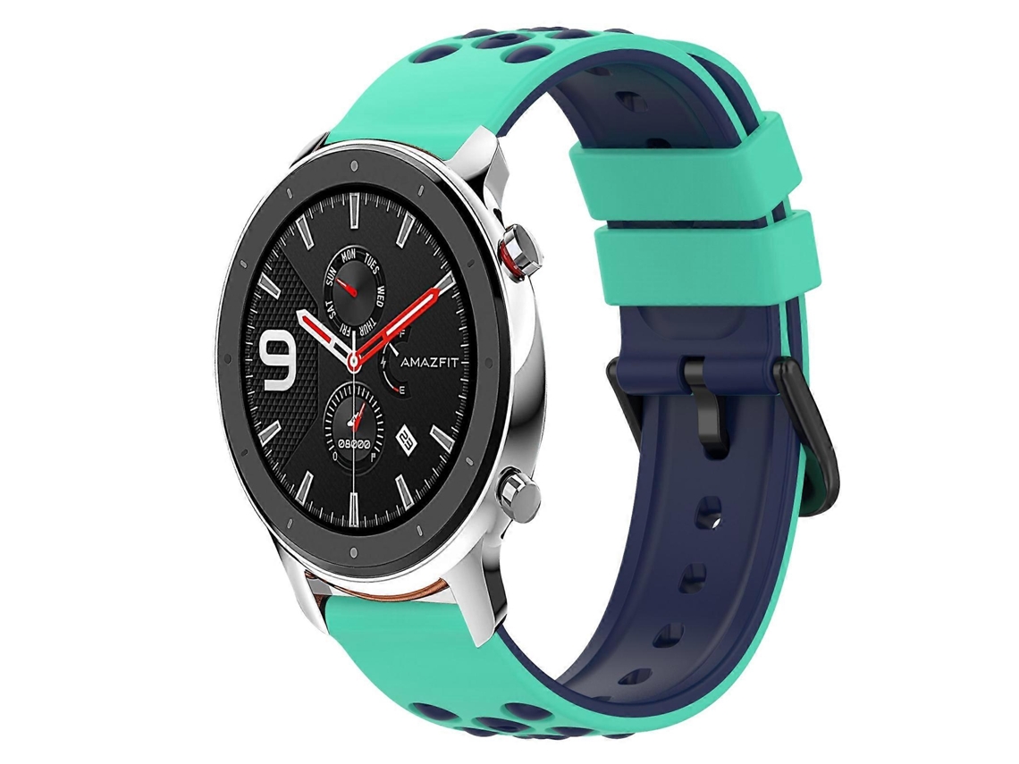 Pulseira De Silicone Bicolor Para Amazfit Gtr 42mm 20mm