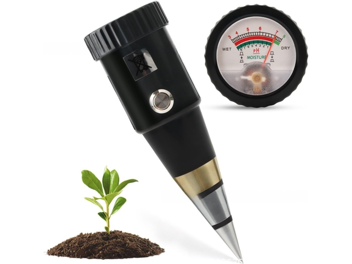 Medidor De Ph E Umidade Do Solo Sem Bateria, Para Análise Com Sonda Metálica Compacta, Ideal Plantas Em Vasos