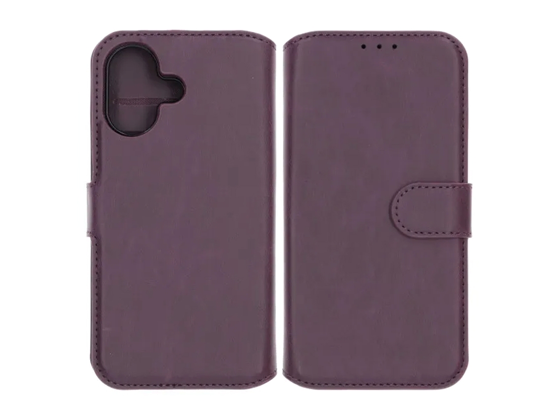 Capa Carteira Magnética Rvelon Para Iphone 17 - Roxa