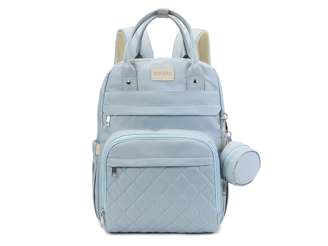 Mochila Maternal, Bolsa para Bebê de Grande Capacidade com Trocador, Itens Essenciais para Recém nascidos SPQMENT (azul)
