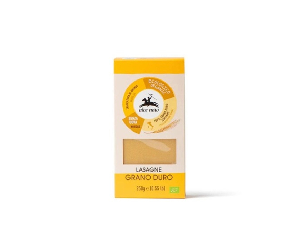 Lasaña de Trigo Duro 250gr Bio ALCE NERO