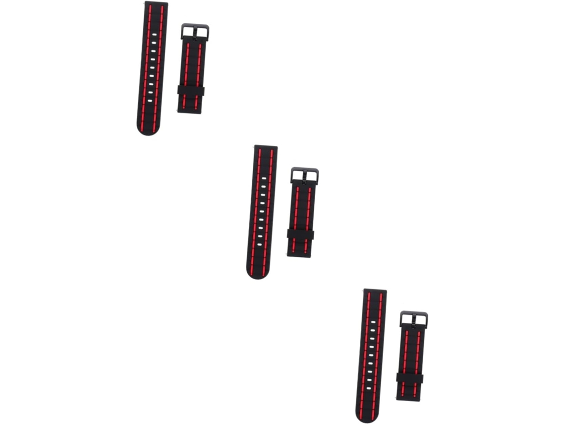 Conjunto De 3 Pulseiras Silicone Compatíveis Com Smartwatch