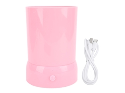 Aspirador portátil elétrico LAXISCREED para pincéis de maquilhagem e cosméticos, rosa