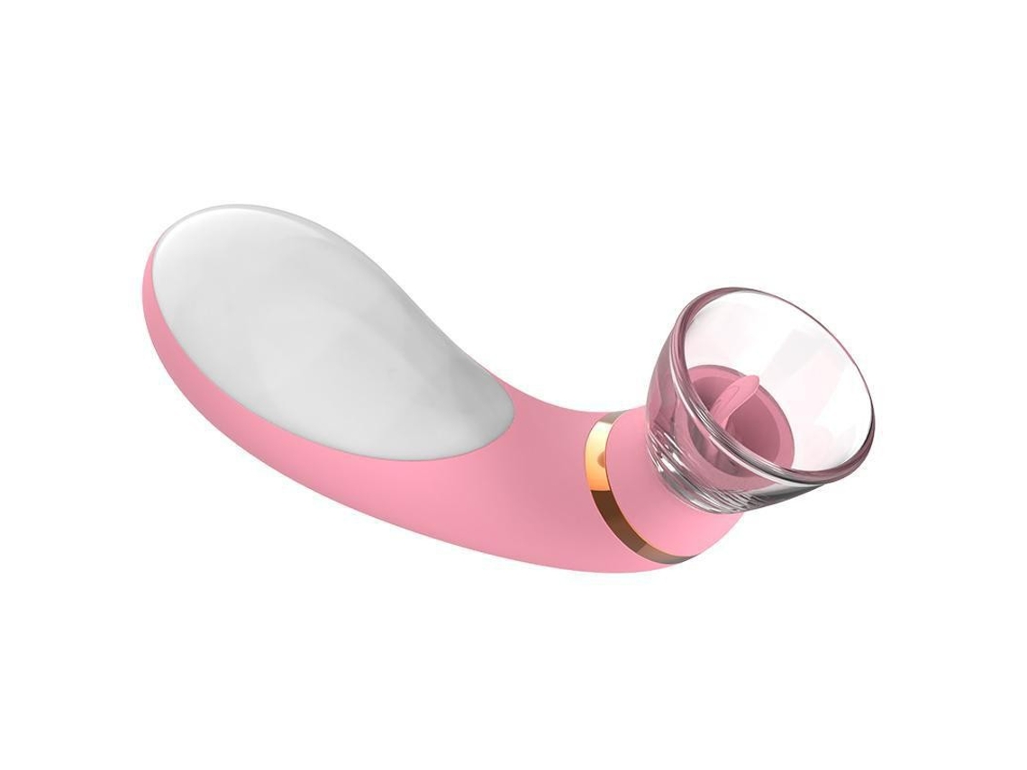 Vibrador Recarregvel 2 Em 1 Para Lamber A Lngua E Chupar Para Mulheres (rosa) Bestvite