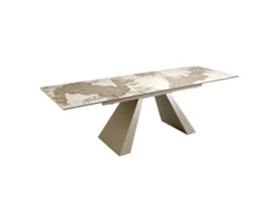 Mesa de Jantar Extensível Retangular Mármore Porcelânico ANGEL CERDA 180/220/260 x 90 x 76