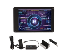 Aetheria monitor de Temperatura do Computador 3,5 Polegadas com Brilho Ajustável para Cpu Gpu Ram Internet Clima