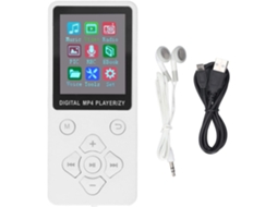 Reprodutor de MP3/MP4 de 128 GB, tela de 5 polegadas, vídeo Super 1.8 com HiFi sem perdas para som completo (branco)