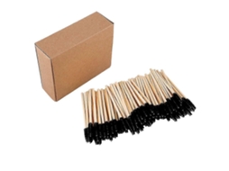 Conjunto De 100 Pincéis Descartáveis ​​para Cílios Com Cabo De Bambu. Hengjian